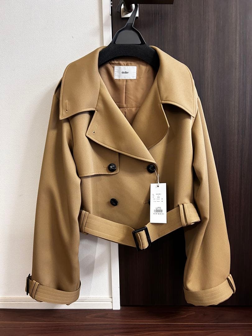 【shéller】 2way short trench coat