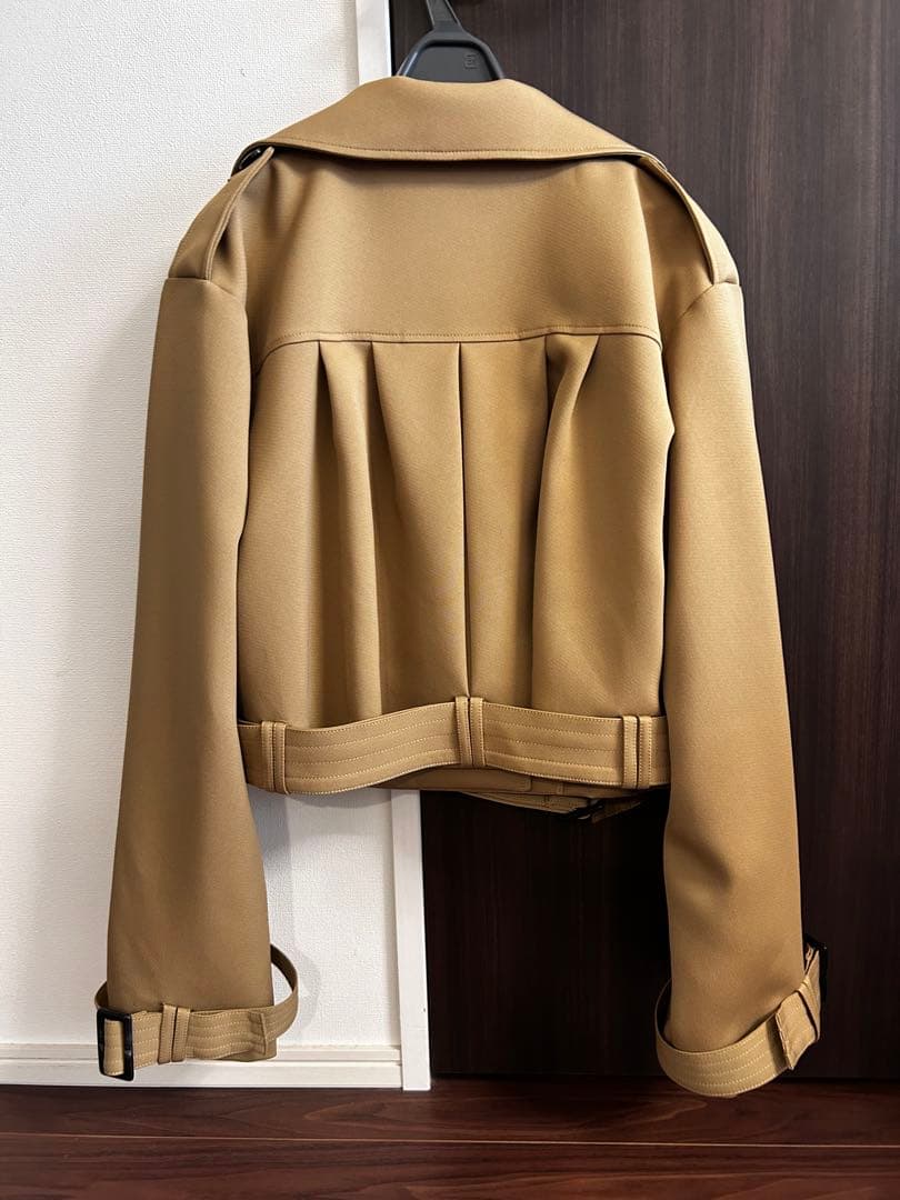 【shéller】 2way short trench coat