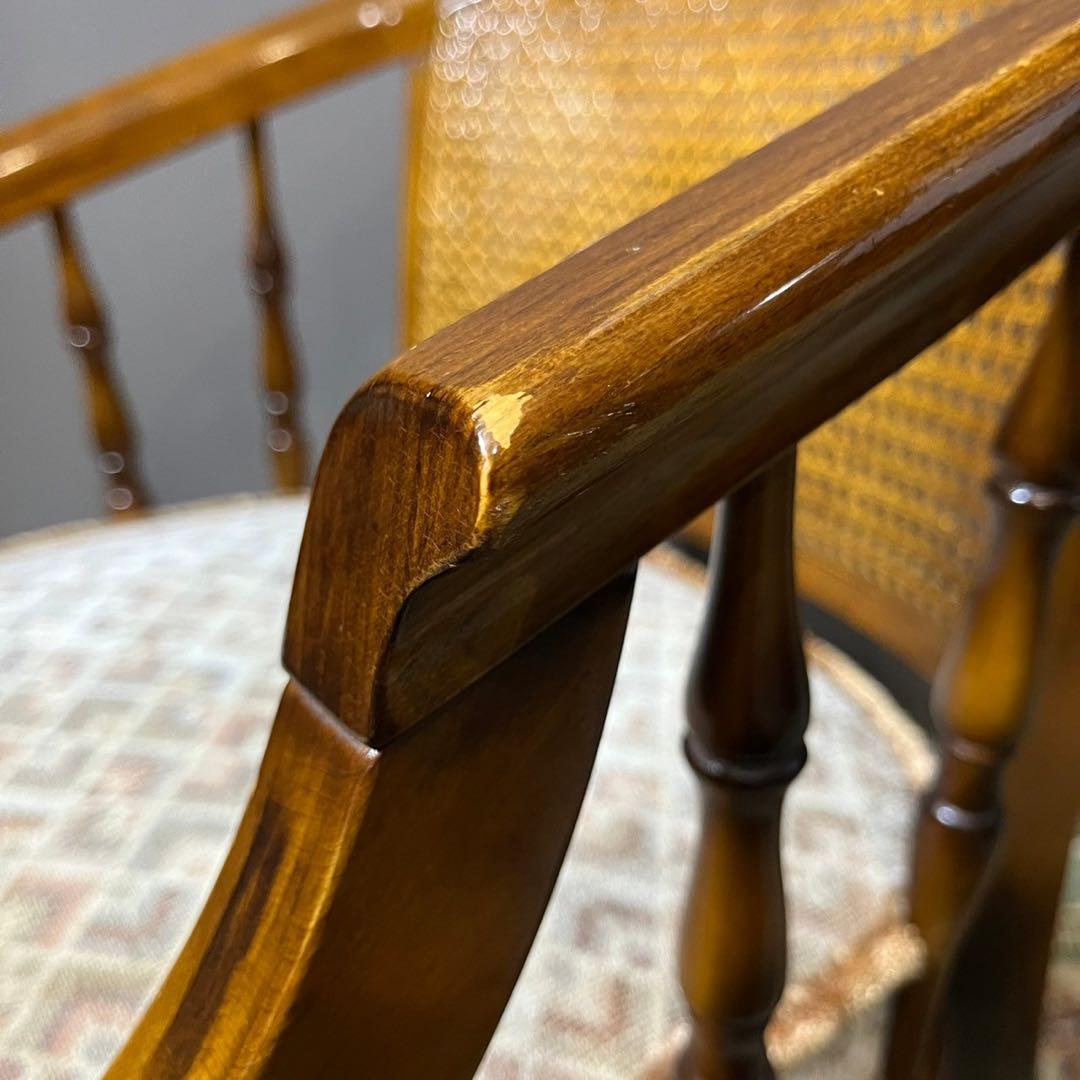 ☆カリモク☆コロニアル☆座り心地良し☆1人掛けチェア☆送料込み☆