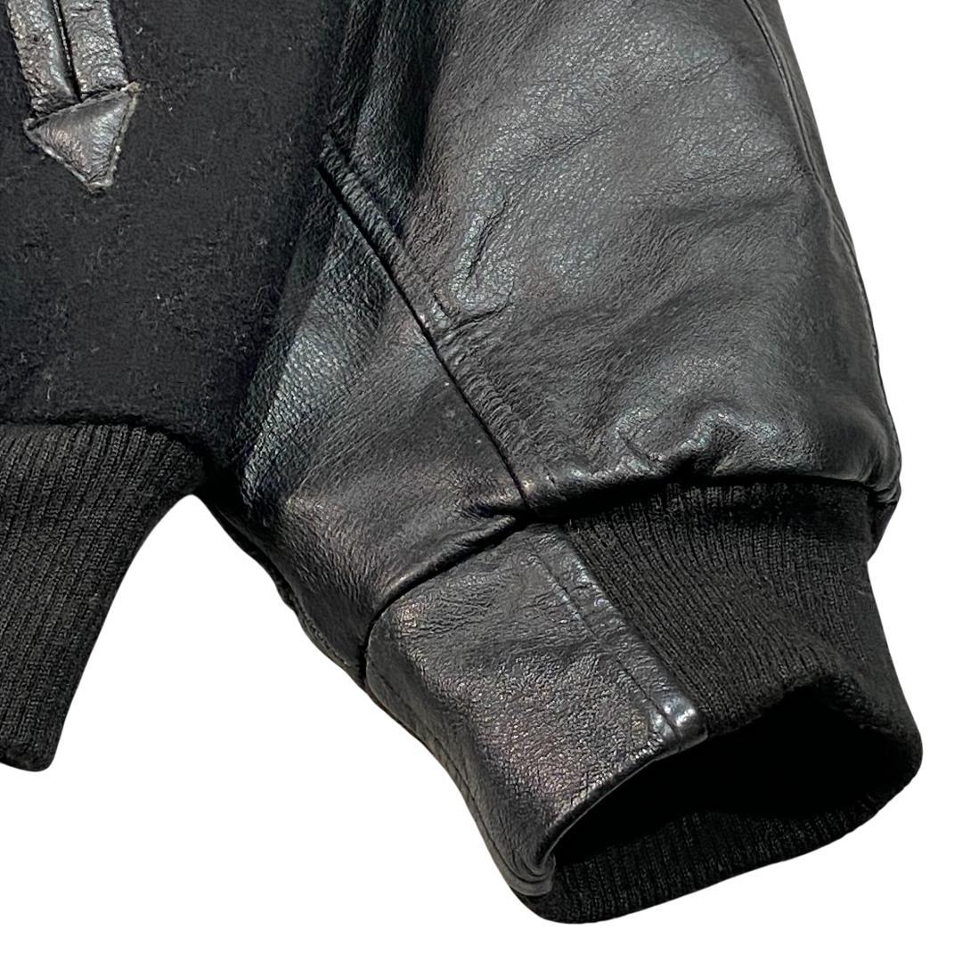 タイトリスト 本革 レザー スタジャン ブルゾン ジャケット M ブラック