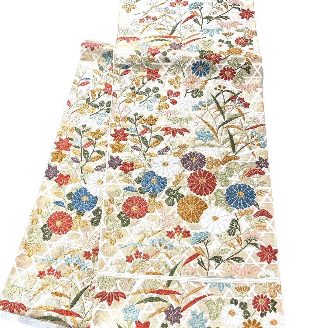 専用帯5938 5704 二点セット ●高級 正絹 六通 袋帯