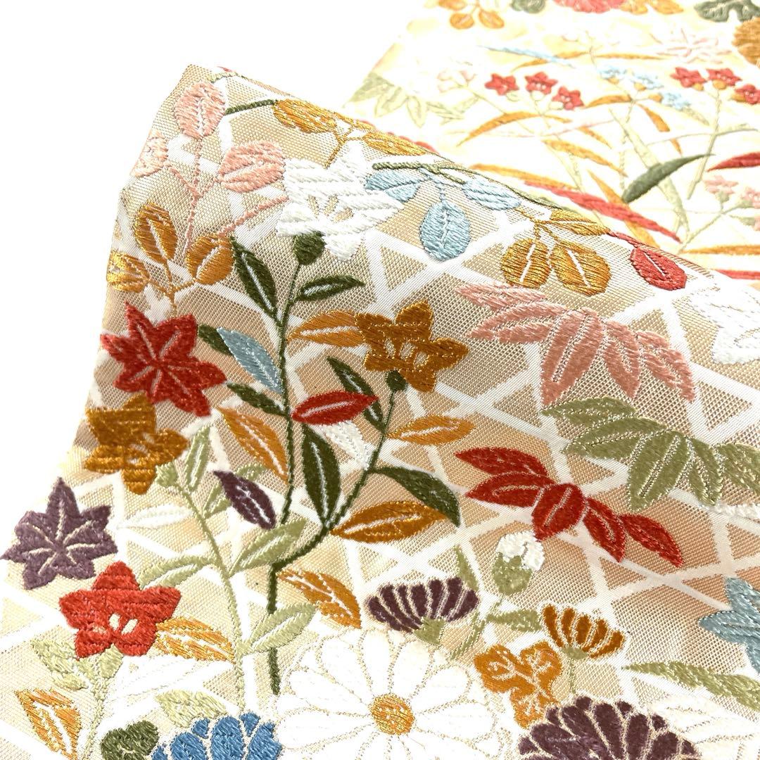 専用帯5938 5704 二点セット ●高級 正絹 六通 袋帯