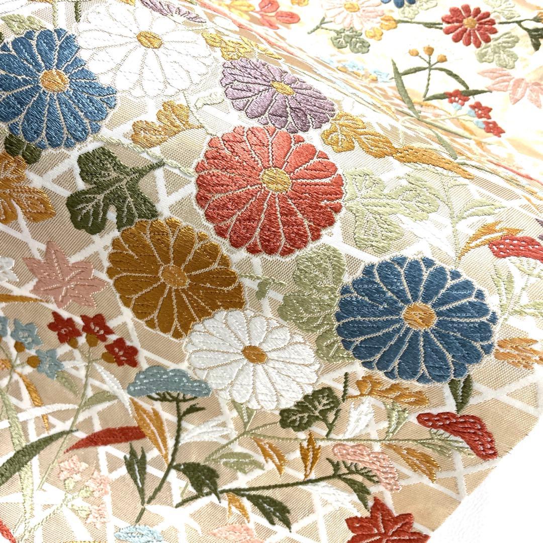 専用帯5938 5704 二点セット ●高級 正絹 六通 袋帯