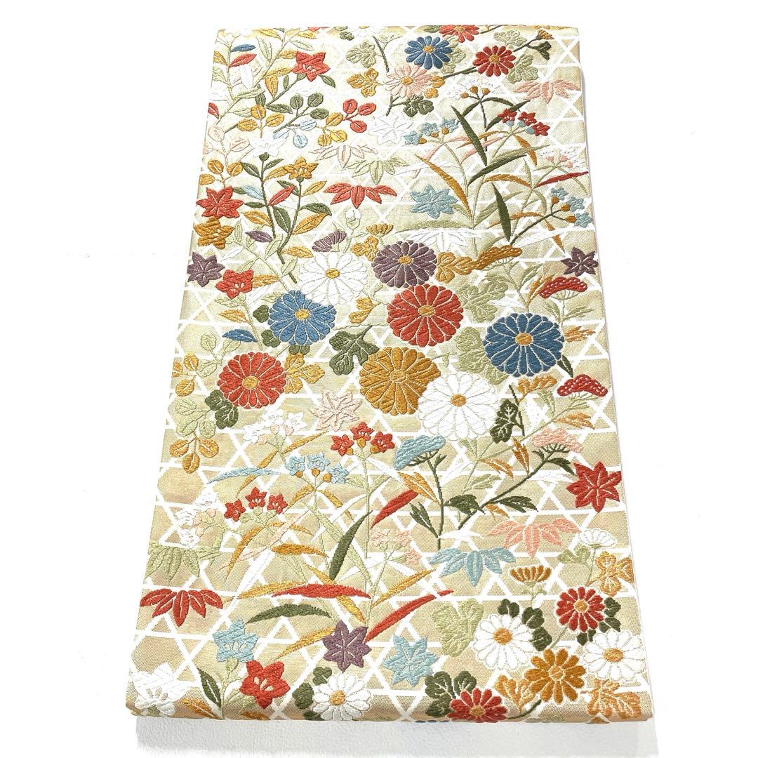 専用帯5938 5704 二点セット ●高級 正絹 六通 袋帯