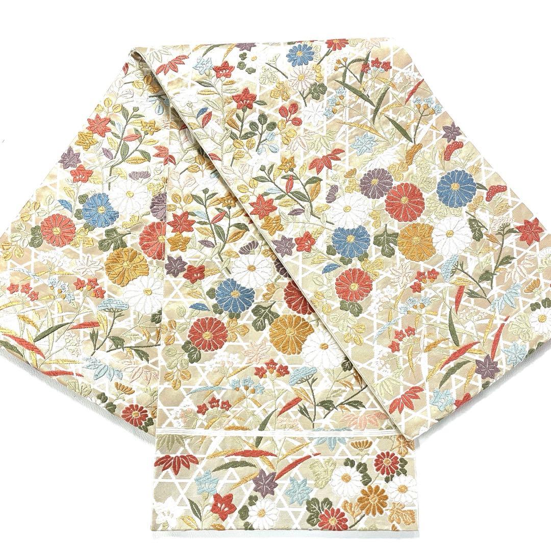 専用帯5938 5704 二点セット ●高級 正絹 六通 袋帯