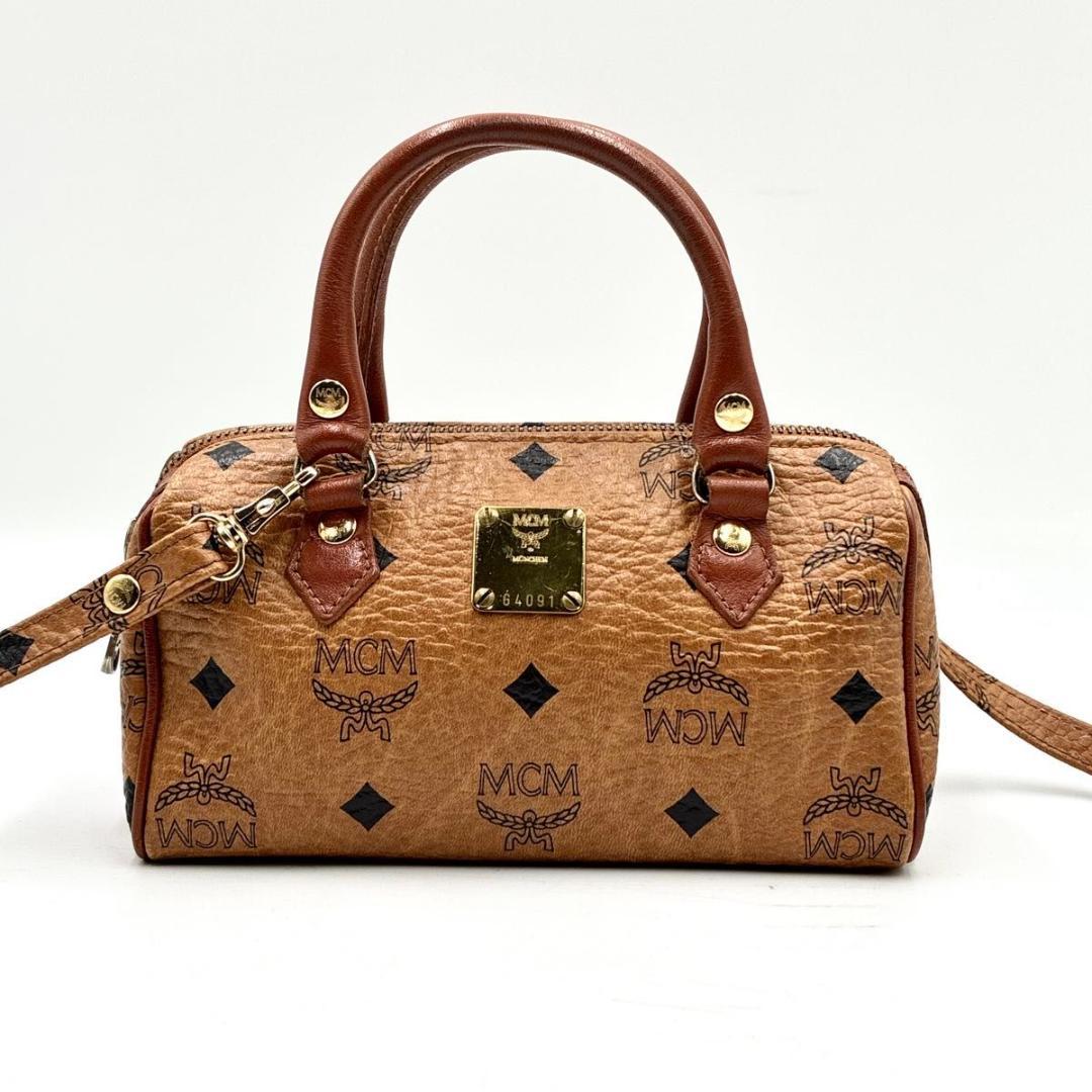 ゆーーー　MCM ミニボストン ショルダーバッグ 2way ヴィセトス