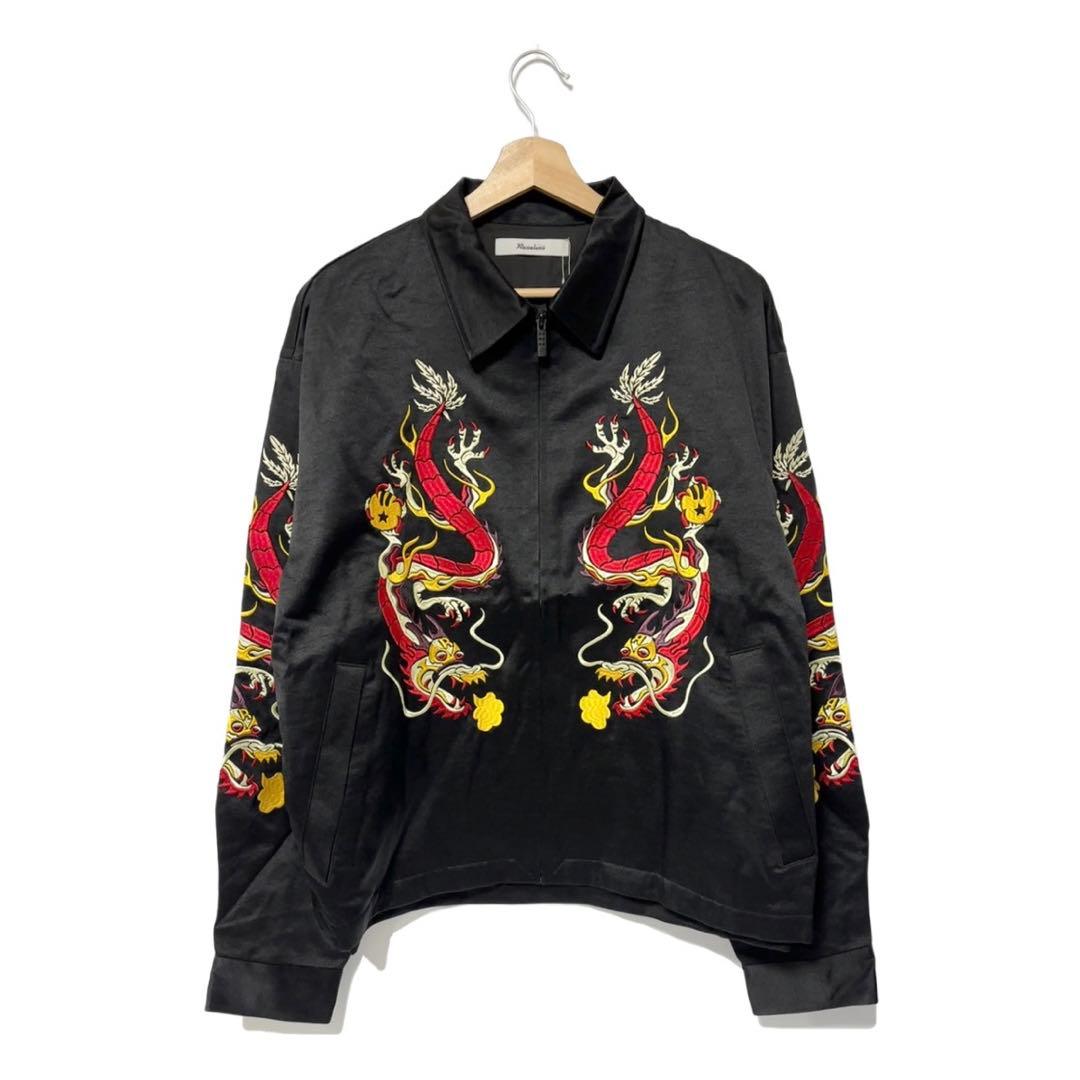 新品 ラッセルノ ゴルフ ドラゴン スーベニア ジャケット ブラック XL 6