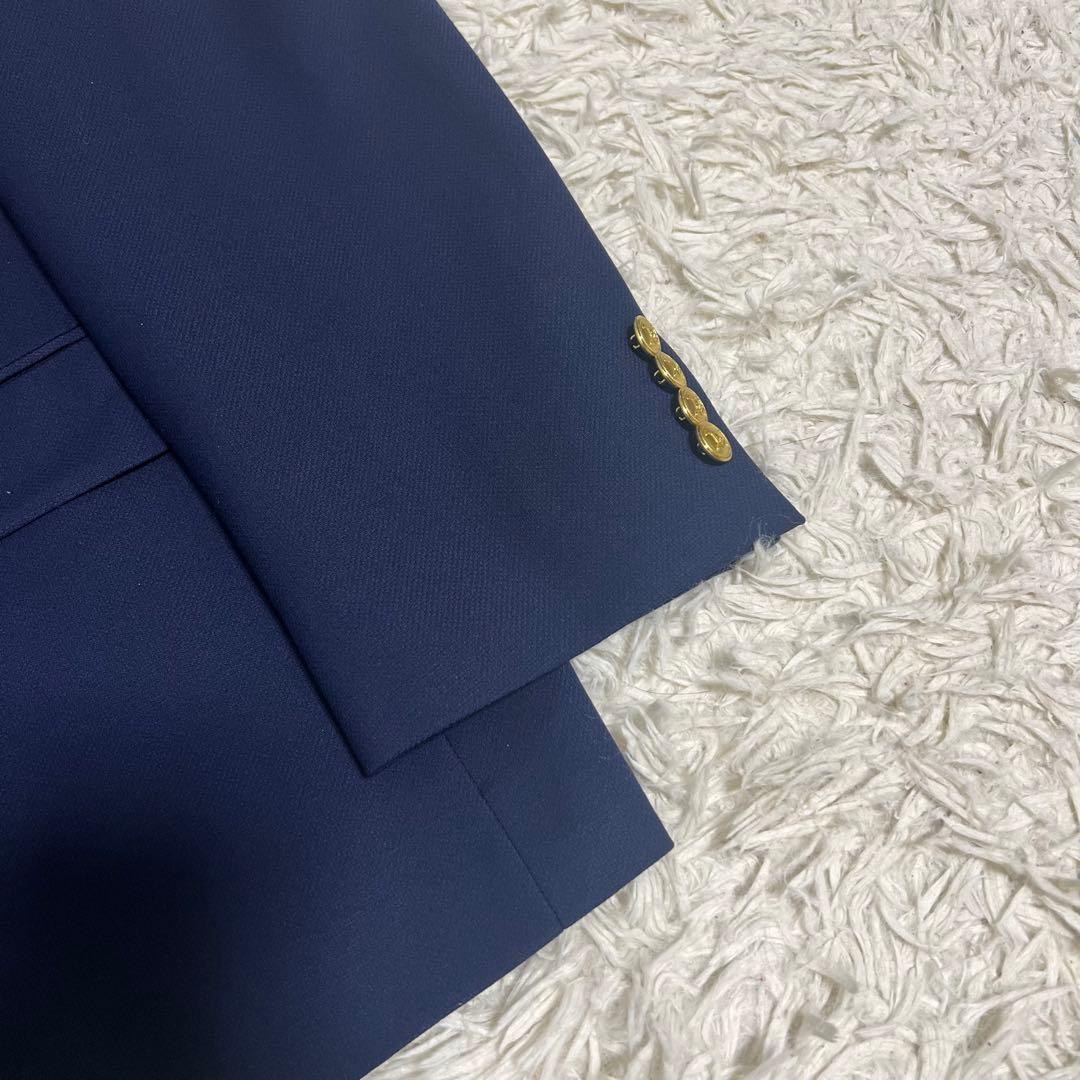 極美品　46(4XL) 大きいサイズ　ラルフローレン　紺ブレ　金ボタン