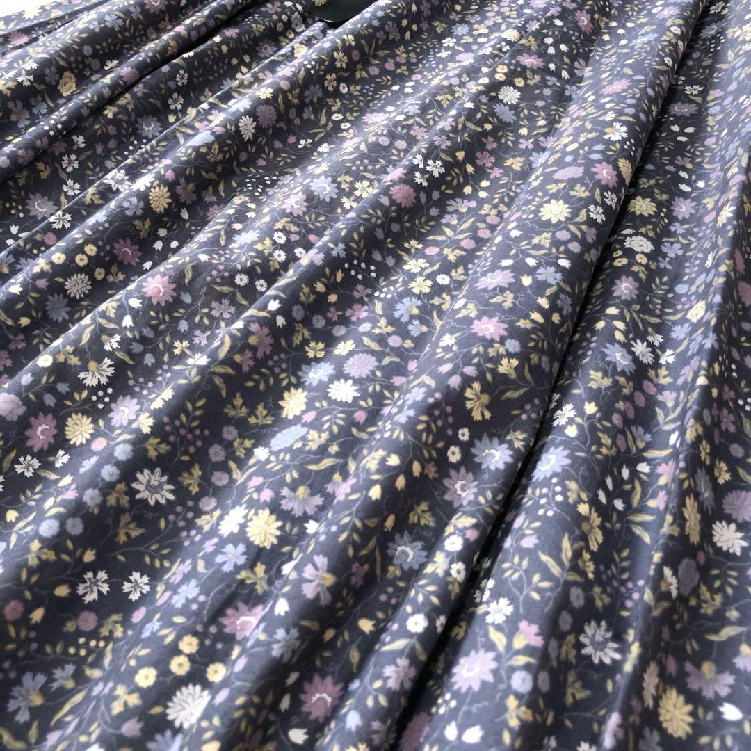 未使用級　ローラアシュレイ　ロングワンピース　シャツ　花柄✨　レトロ風✨