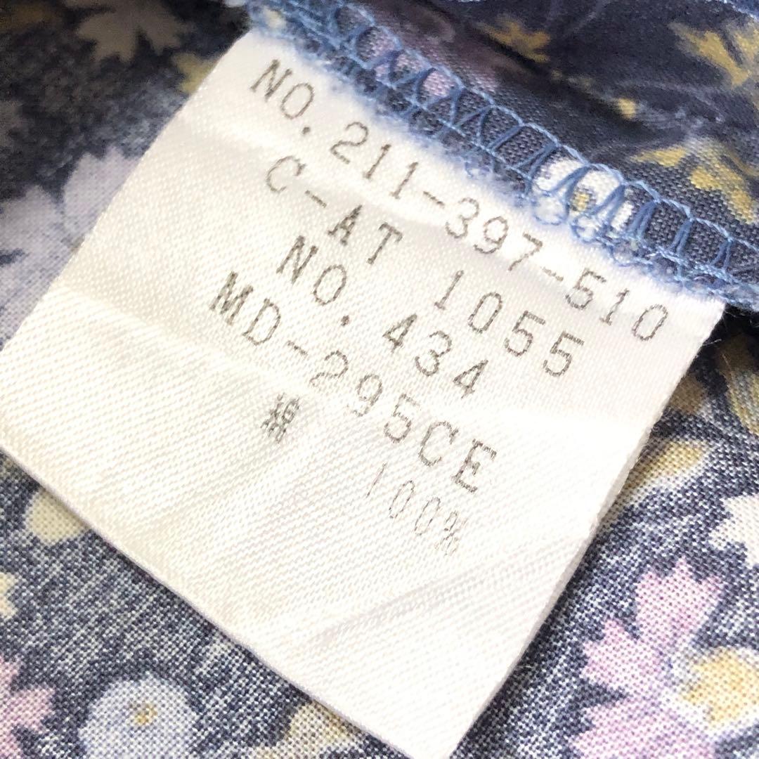 未使用級　ローラアシュレイ　ロングワンピース　シャツ　花柄✨　レトロ風✨