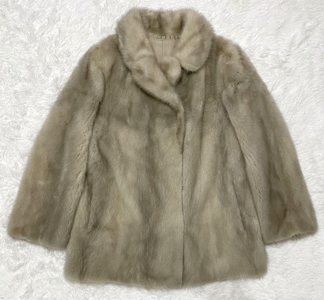 ミンク毛皮　ファーコート　Ｌサイズ　11号