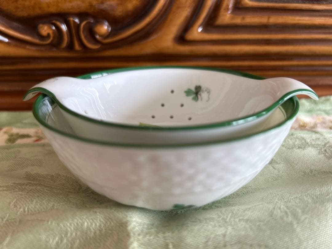 新品　ヘレンド　ウィーンの薔薇　ティーストレーナー&ボウル　茶漉し