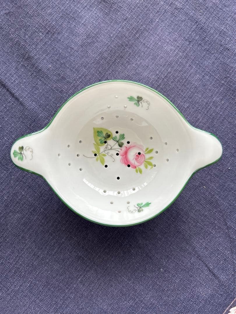 新品　ヘレンド　ウィーンの薔薇　ティーストレーナー&ボウル　茶漉し