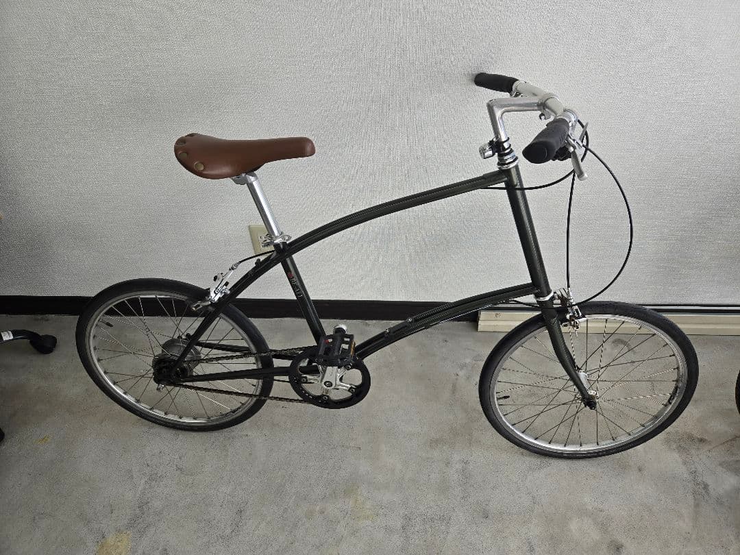ミニベロ 自転車 カーキ　内装変速　※直接取引のみ