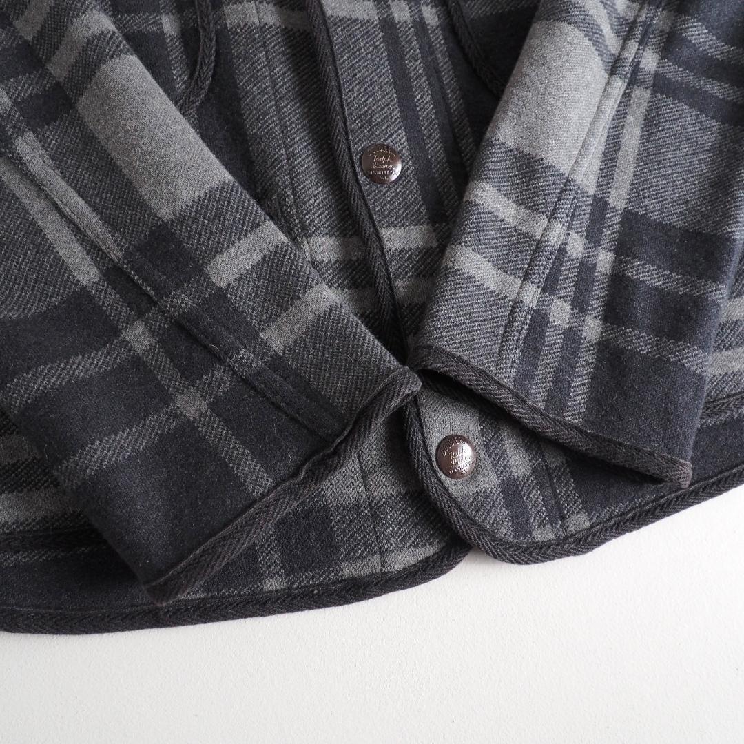 RRL　ダブルアールエル　カバーオール　チェック柄　チャコールグレー　美品