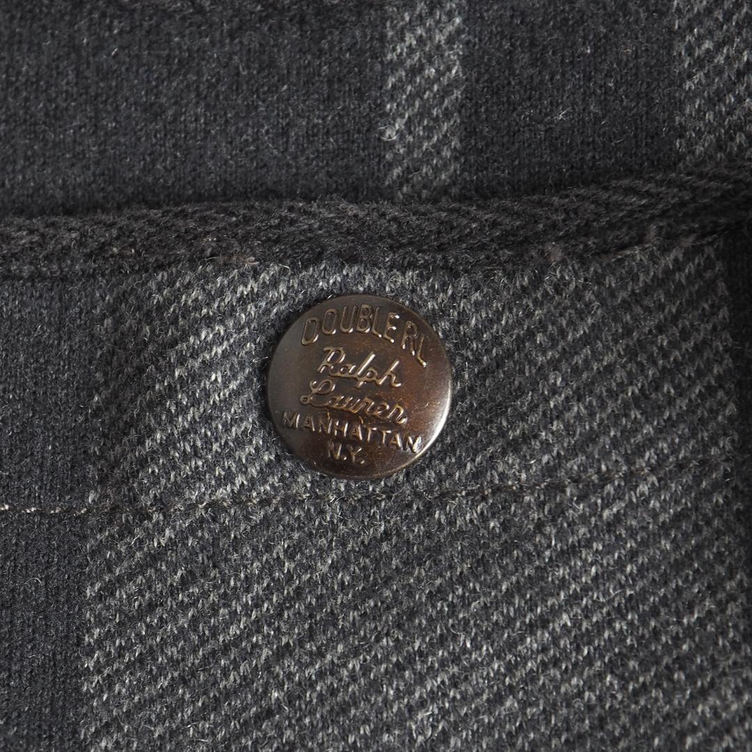 RRL　ダブルアールエル　カバーオール　チェック柄　チャコールグレー　美品