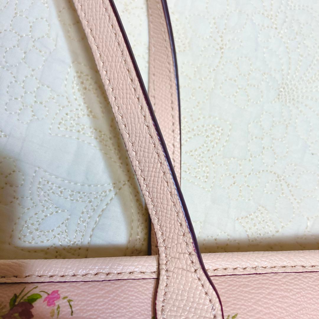 【即日発送】COACH コーチ トートバッグ 花柄 ピンク シティトート