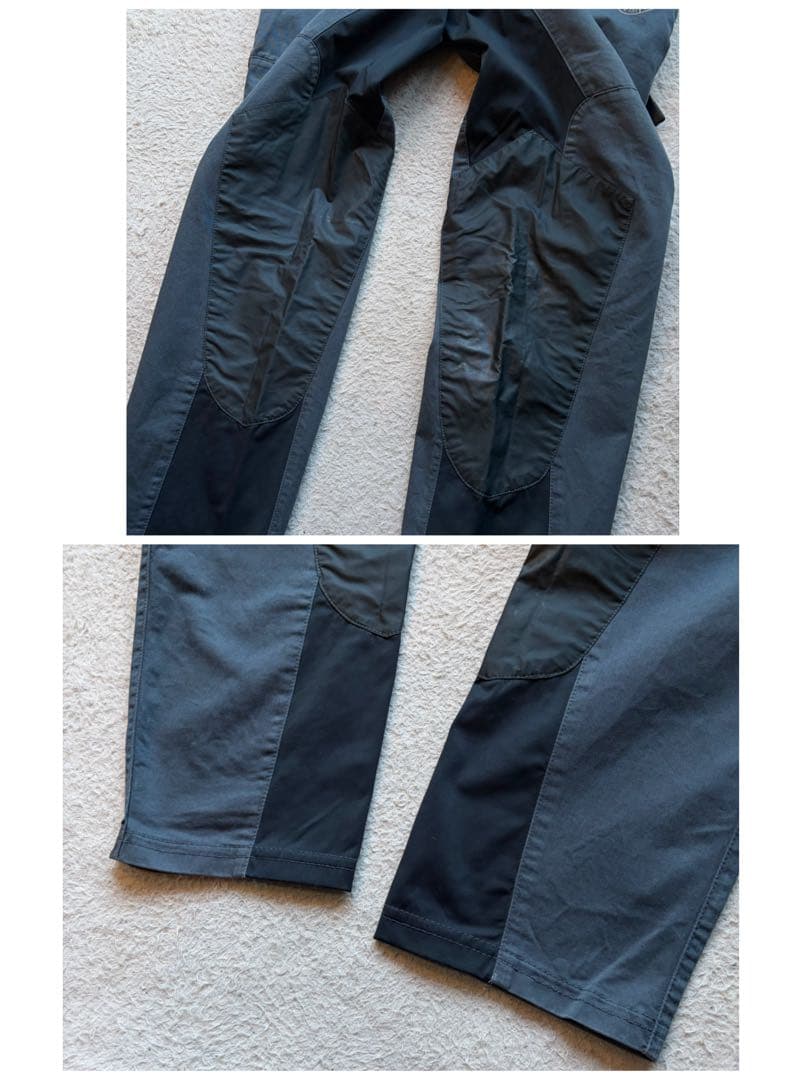 【激レア】ストーンアイランド カーゴパンツ ロゴ パッチワーク 再構築 ブルー系