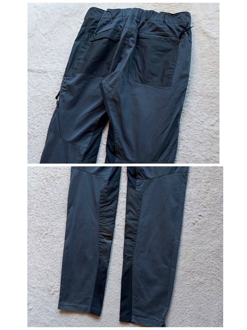 【激レア】ストーンアイランド カーゴパンツ ロゴ パッチワーク 再構築 ブルー系