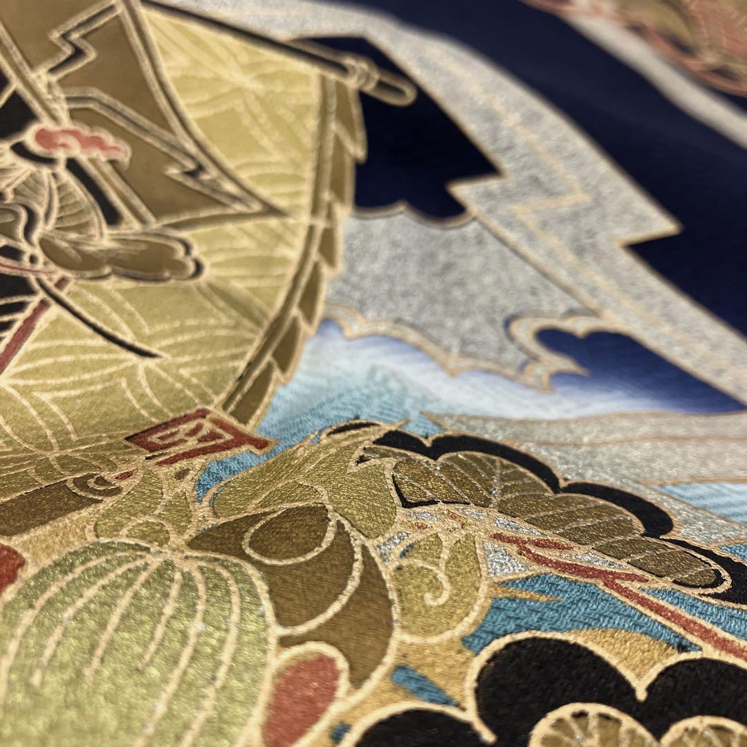 ◎mk-483　高級　逸品　男児　御祝着・襦袢 セット　お宮参り　10-14