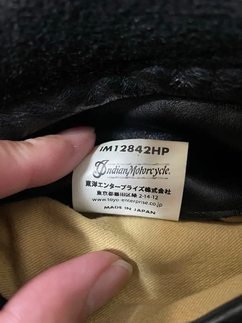 インディアンモーターサイクル　スタジャン 袖レザー・ウール