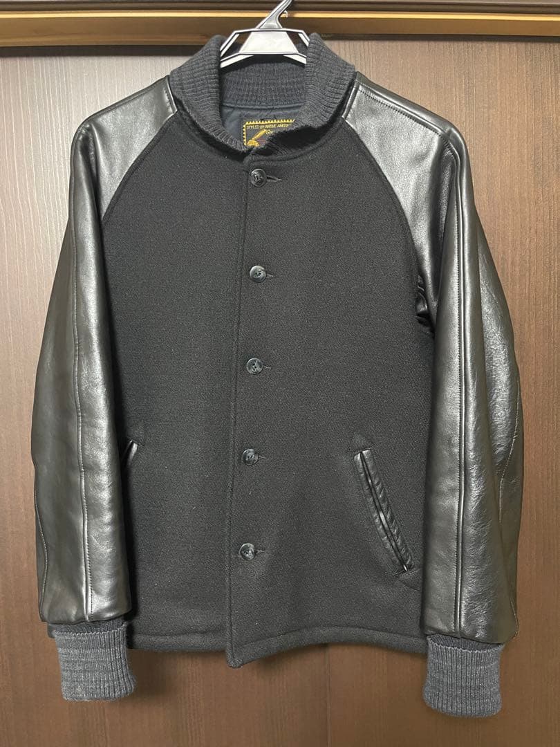 インディアンモーターサイクル　スタジャン 袖レザー・ウール