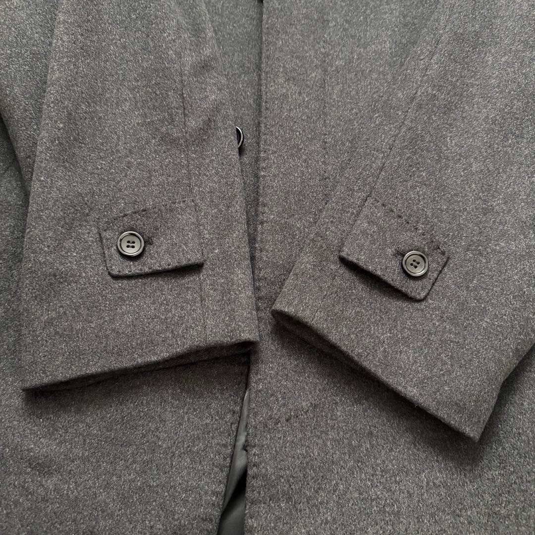 美品 Thames Point チェスターコート カシミヤ100% 黒 ブラック