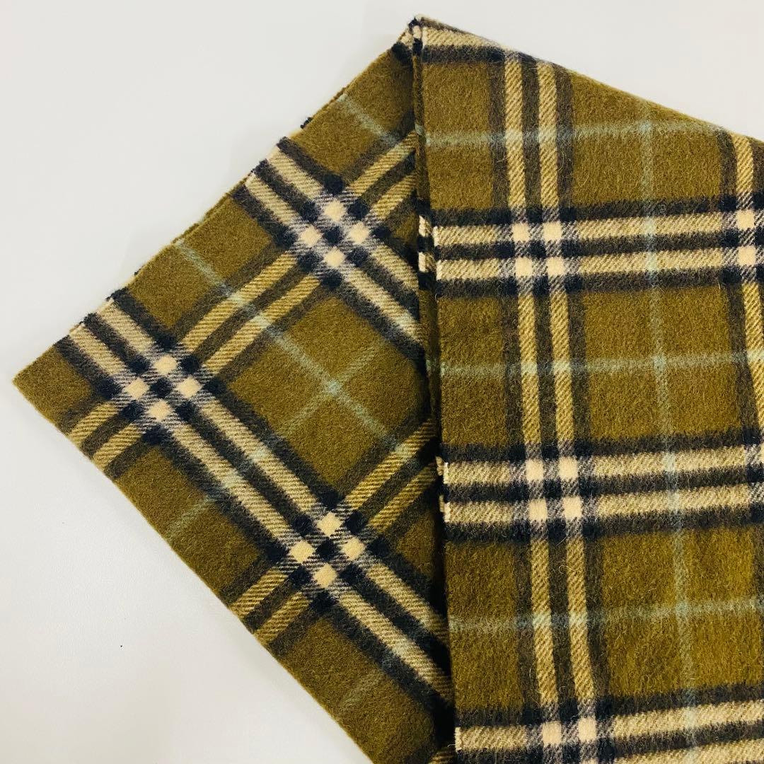 希少 Burberrys カシミヤ100% イギリス製 マフラー チェック柄