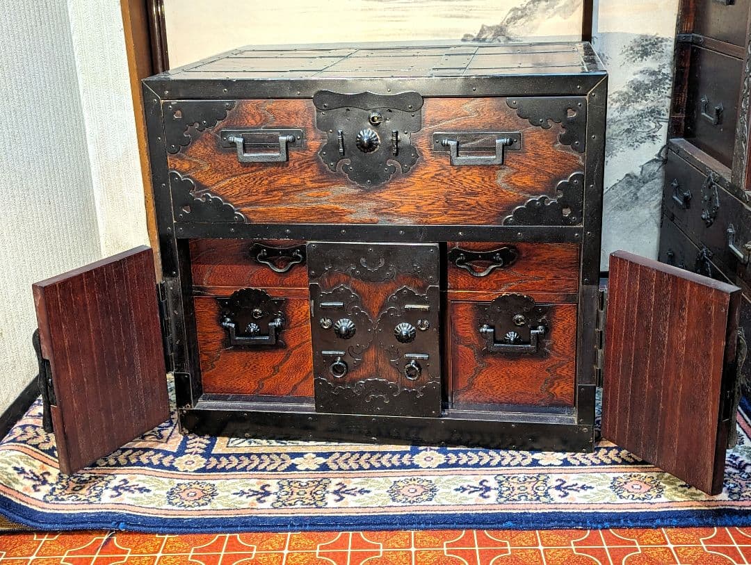 船箪笥　銭箱　時代箪笥　帳場家具　　　　　古箪笥