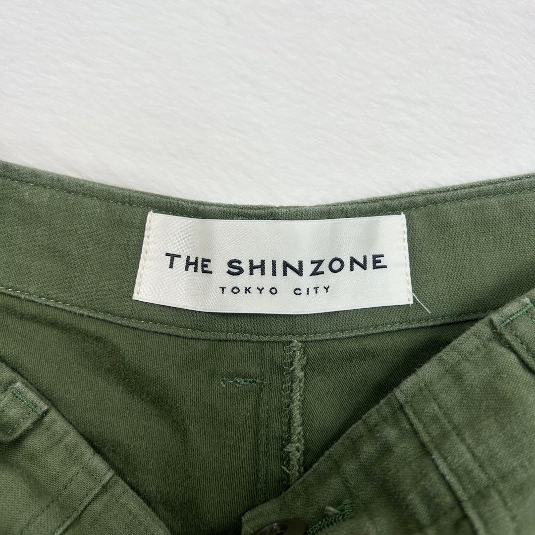 b1365✨美品✨【Shinzone】ベイカーパンツ　希少サイズ　40　カーキ