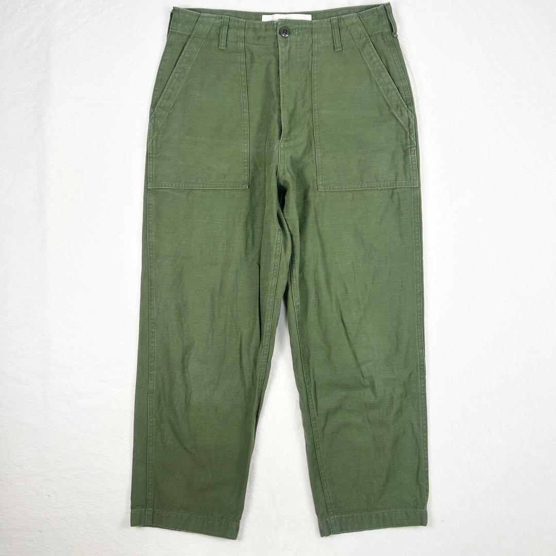 b1365✨美品✨【Shinzone】ベイカーパンツ　希少サイズ　40　カーキ