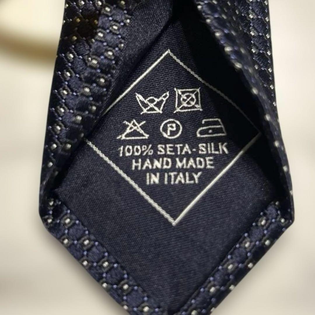 極美品　Brioni ブリオーニ　ネクタイ　ネイビー