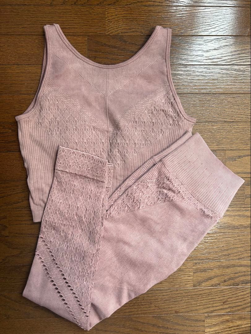 SUKALA アメリカンスリーブアクティブブラトップ　レギンス　上下セットM