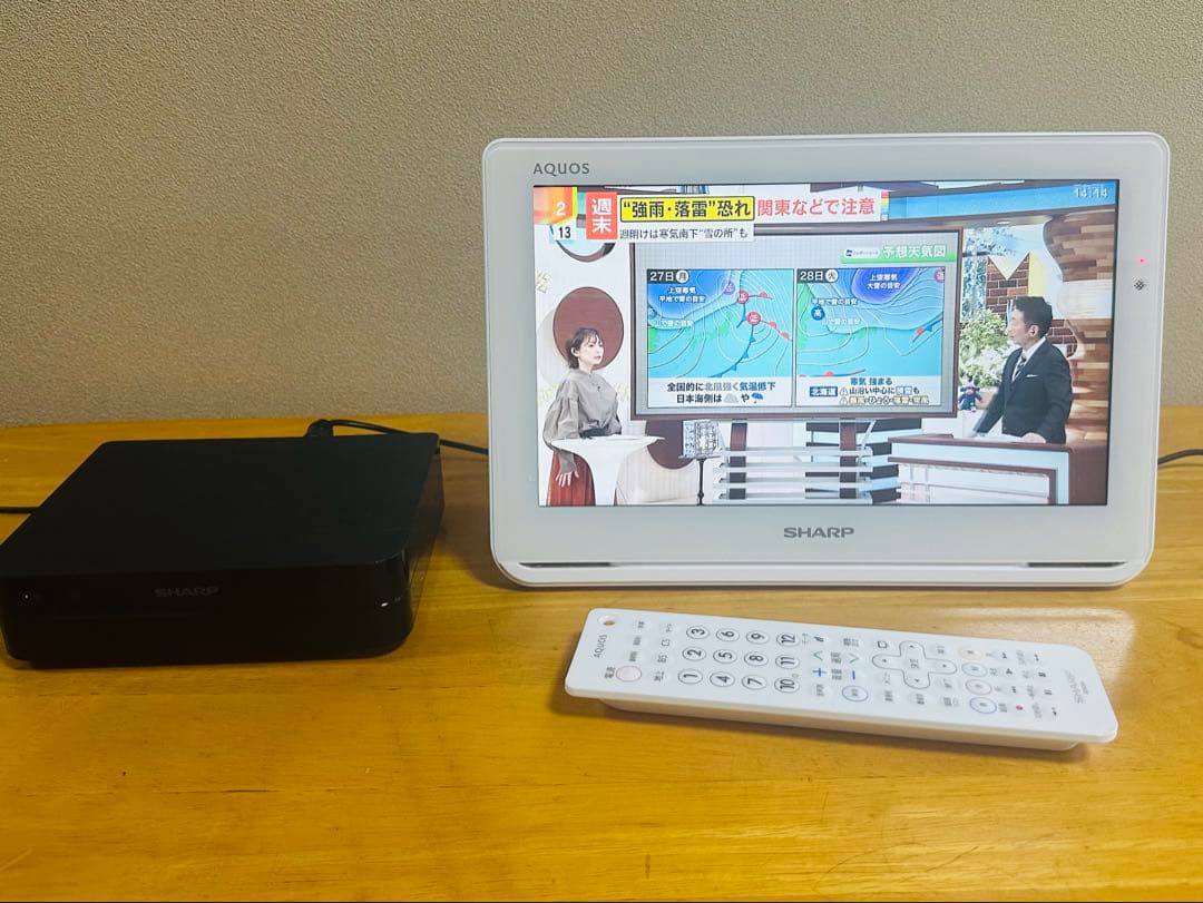 【美品】SHARP AQUOS▪️2T-C12AF ポータブル液晶カラーテレビ