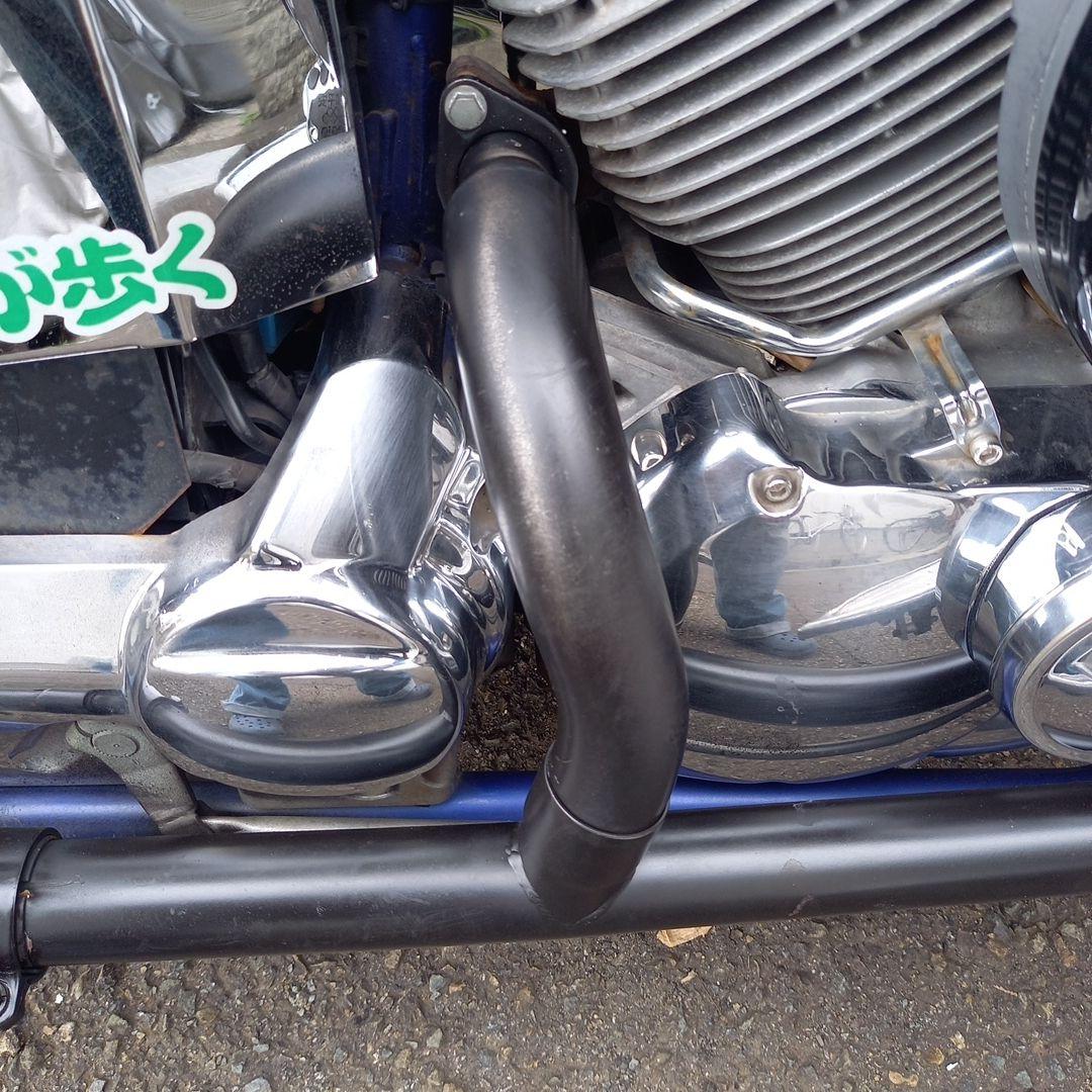 太陽　YAMAHA　ドラッグスター400用　社外マフラー(自作)