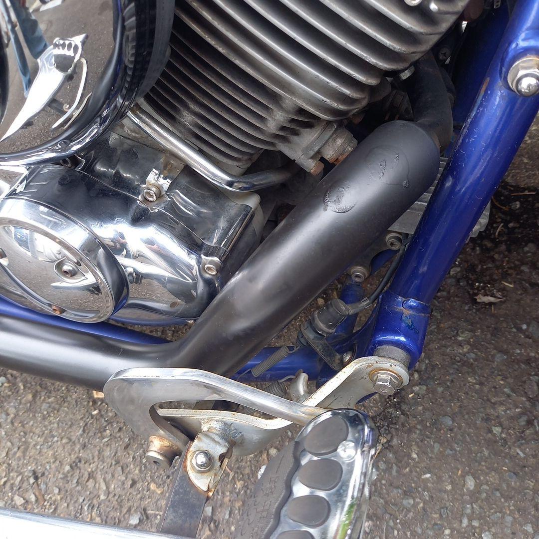 太陽　YAMAHA　ドラッグスター400用　社外マフラー(自作)