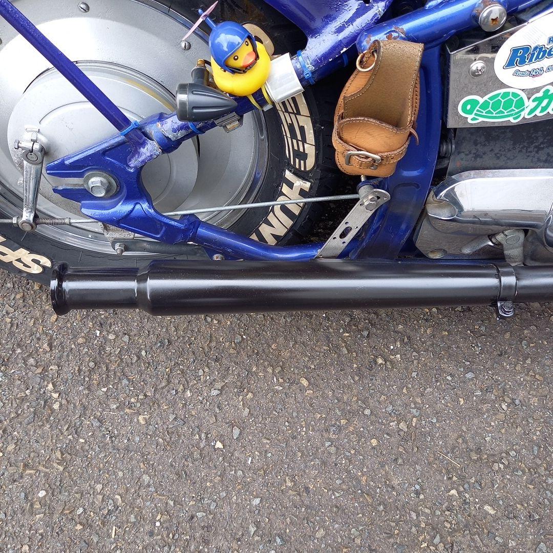 太陽　YAMAHA　ドラッグスター400用　社外マフラー(自作)