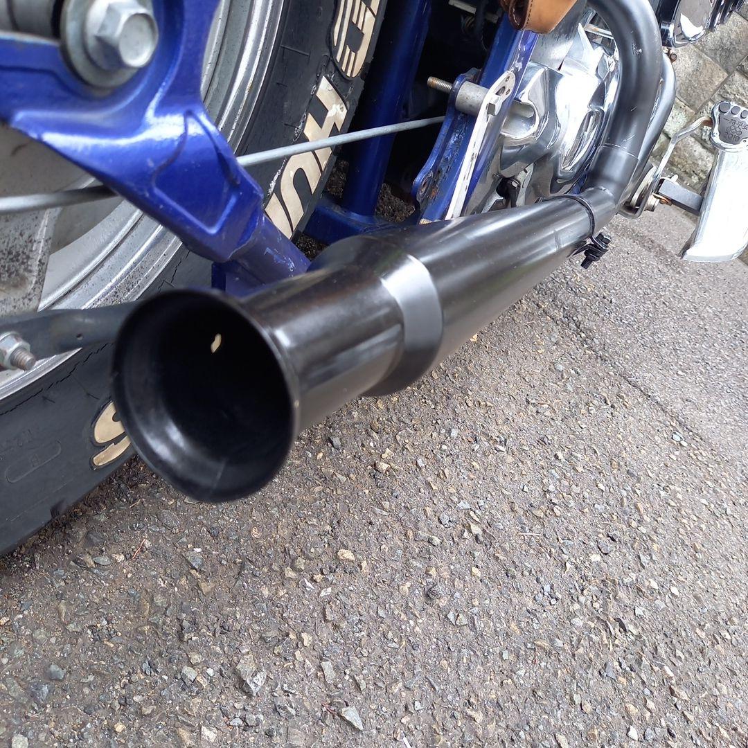 太陽　YAMAHA　ドラッグスター400用　社外マフラー(自作)