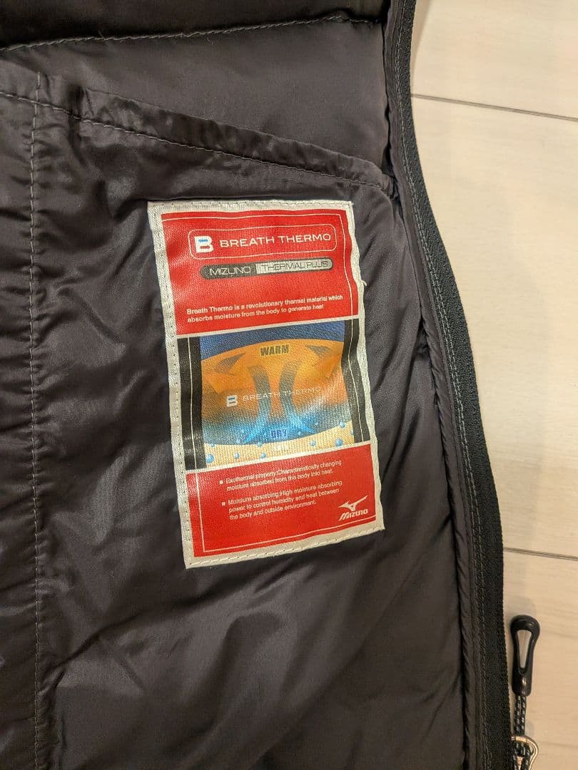 MIZUNO ミズノ レディース用ダウンベスト ブレスサーモダウン Mサイズ