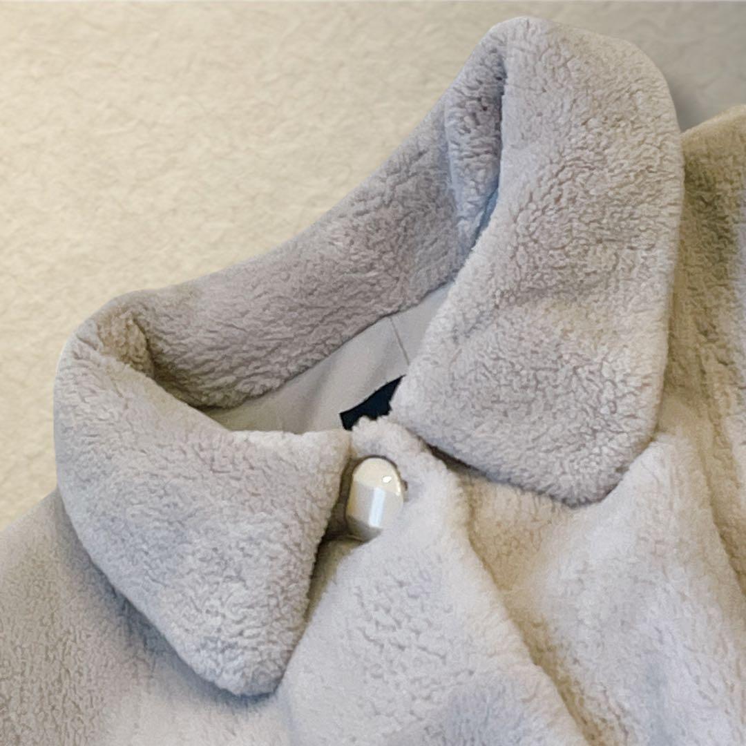 シェアードウィーゼル グルービング パール装飾 裾スカラップ グレー系　F