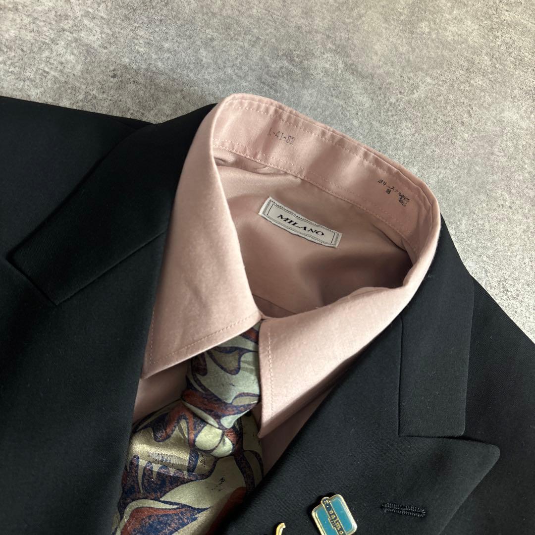 セットアップ ダブルスーツ 成人式 入学式 ピンズ vintage no.85