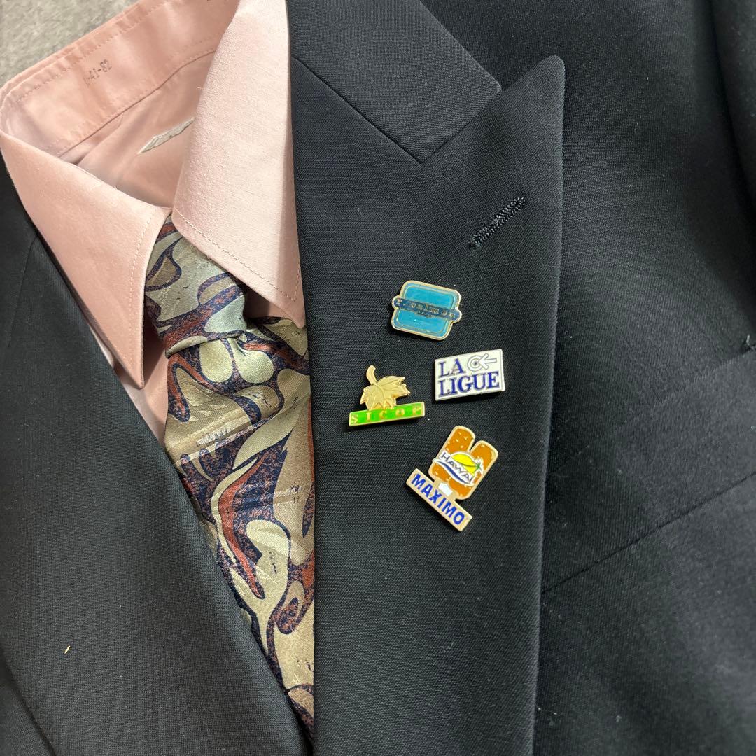 セットアップ ダブルスーツ 成人式 入学式 ピンズ vintage no.85