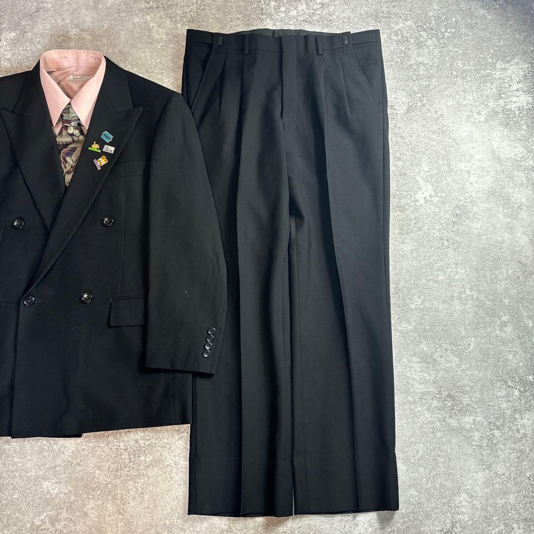 セットアップ ダブルスーツ 成人式 入学式 ピンズ vintage no.85