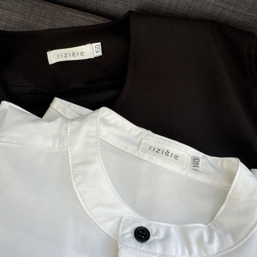 riziere フォーマルスーツ 3点セット　150 ブラック