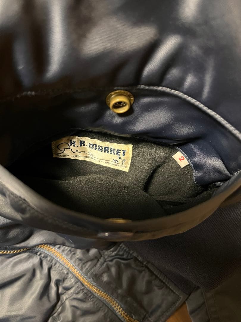 美品　ハリラン　MA1 フライトジャケット　リバーシブル　ブルゾン　ミリタリー