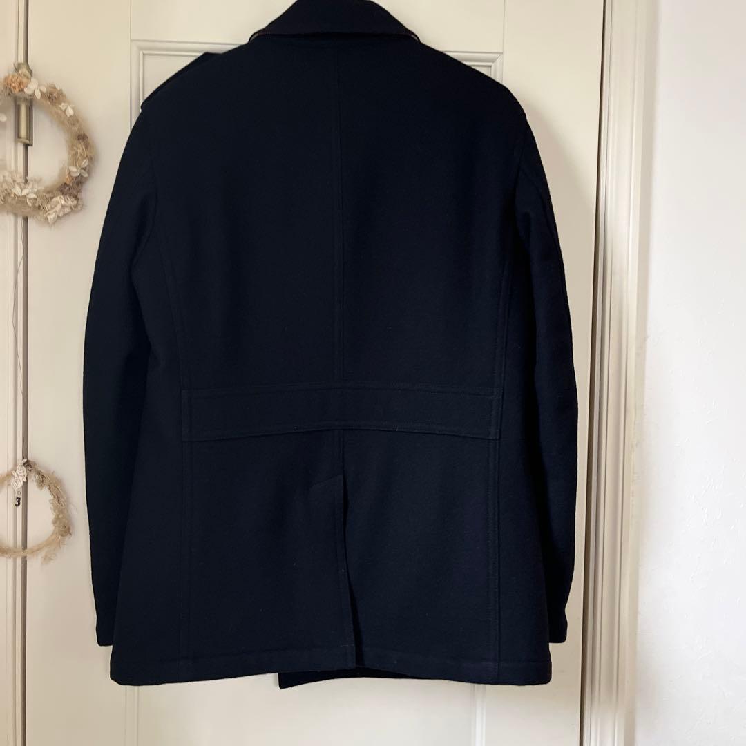 ブラックレーベル　ウールピーコート　Lサイズ　　ブラック　　洋服