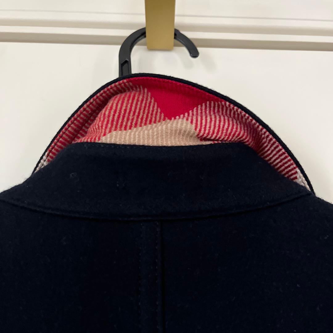 ブラックレーベル　ウールピーコート　Lサイズ　　ブラック　　洋服