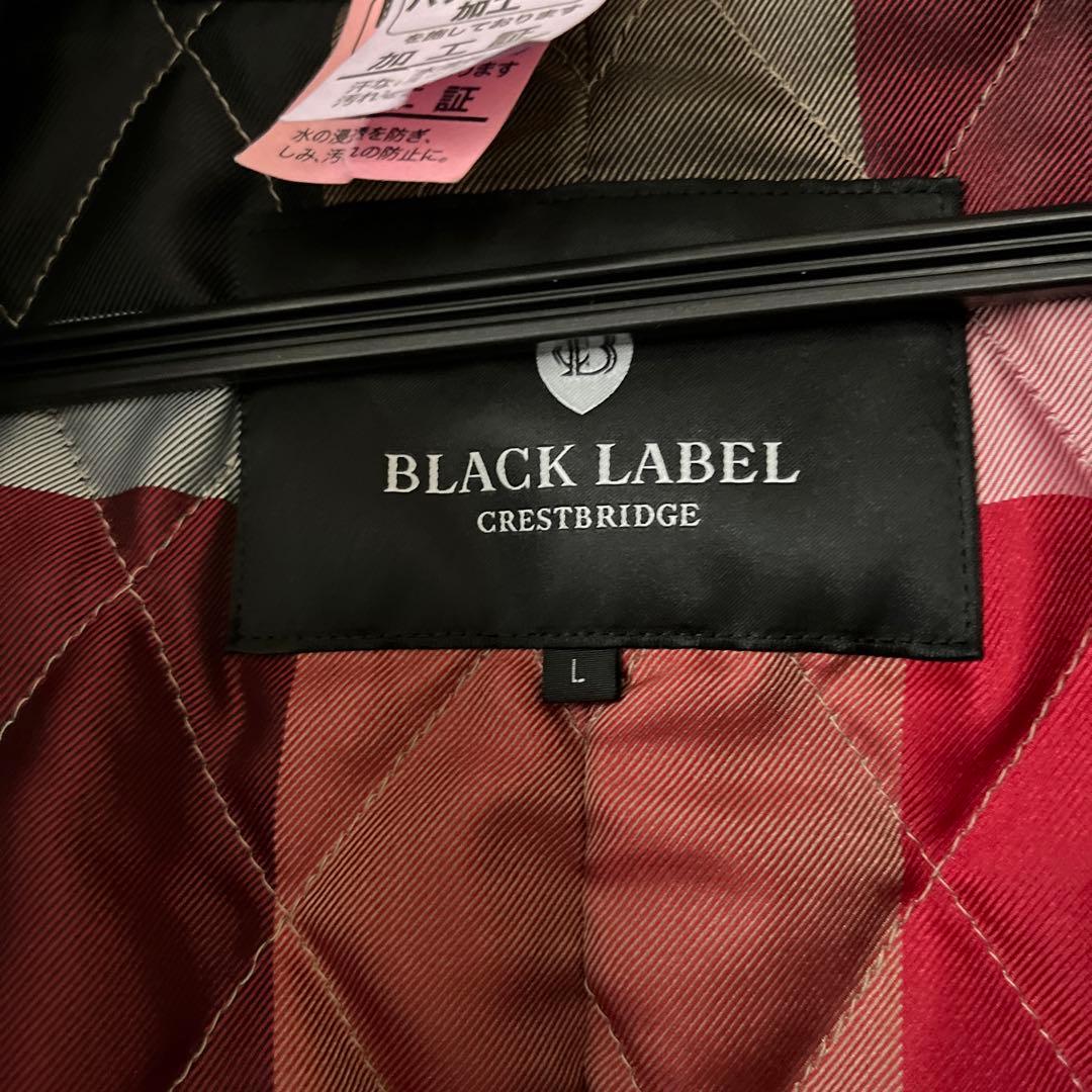 ブラックレーベル　ウールピーコート　Lサイズ　　ブラック　　洋服