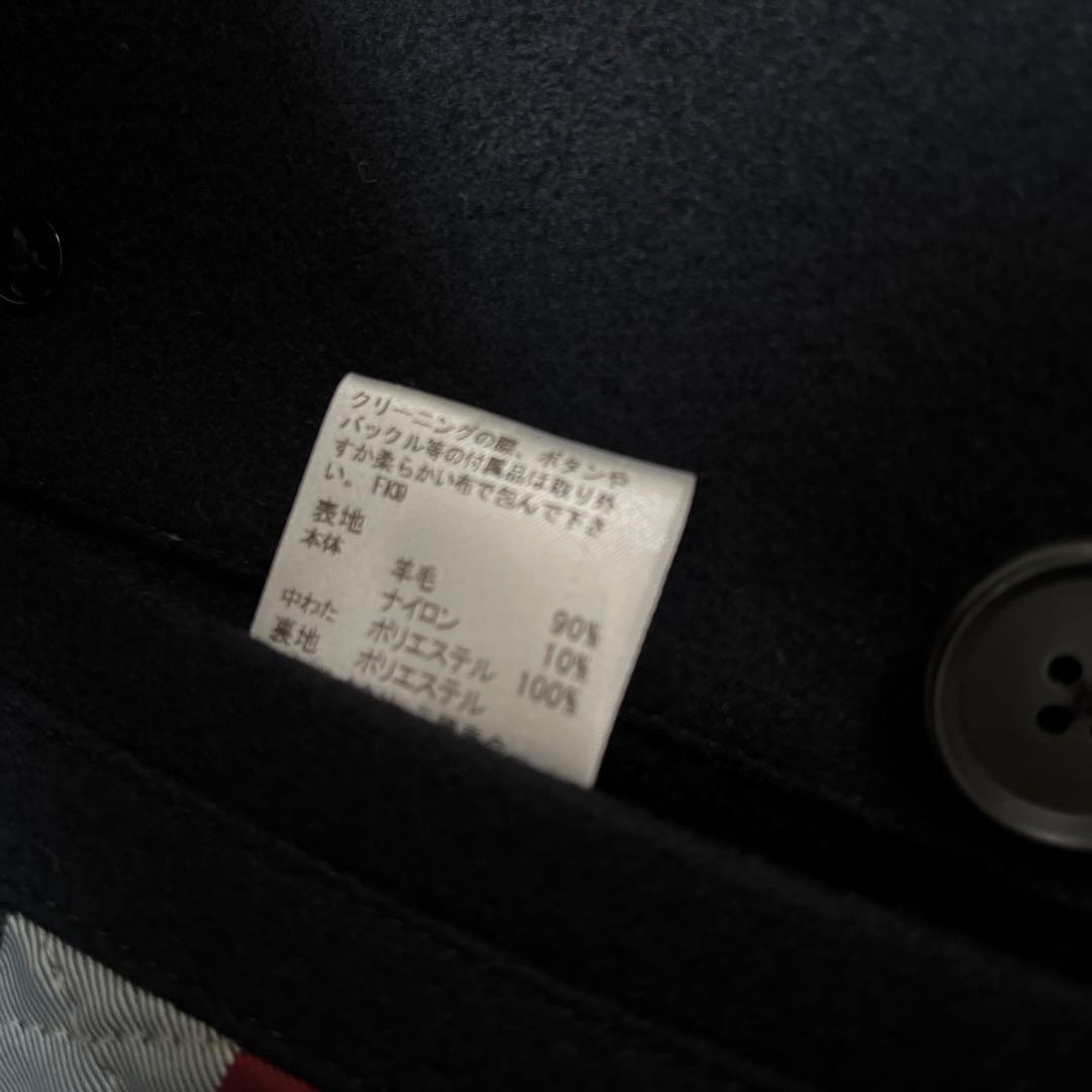 ブラックレーベル　ウールピーコート　Lサイズ　　ブラック　　洋服