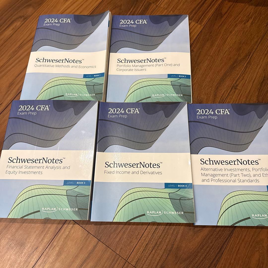 語学・辞書・学習参考書 2024 CFA Level1 SchweserNotes